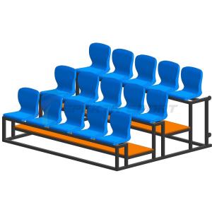 Купить Трибуна мобильная 3 ряда сиденья пластиковые на 15 мест в Дмитриеве 