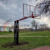 Купить Стойка баскетбольная уличная с защитой, щитом из оргстекла, аморт. кольцом и сеткой, вынос 225 см в Дмитриеве 