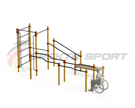 Купить Спортивный комплекс для инвалидов-колясочников WRK-D16_76mm в Дмитриеве 
